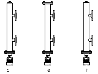 Insert the bottom of the magnetostrictive level gauge probe 