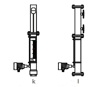 Magnetostrictive level gauge probe flip-mounted external binding type and magnetic flap display