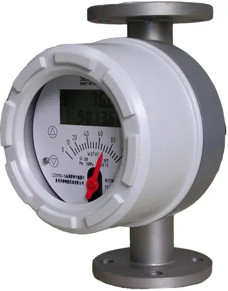 Metal tube rotameter with transmitter