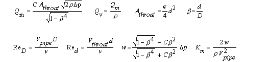 Flow Nozzle 2 Nozzle Flow Meter Equation 1