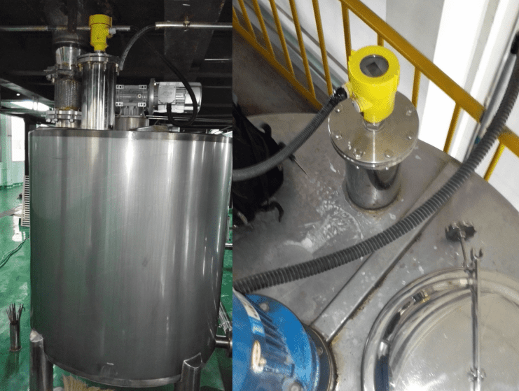 SIRD-902T Microwave Radar Liquid Level Sensor 4 Radar Liquid Level Sensor 902 measures 3 meters of viscous batter making gluten