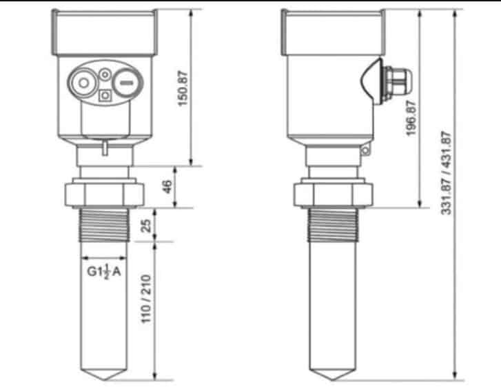 雷达液位计的雷达天线类型:如何选择? 23 Rod Antennas- Radar level meter